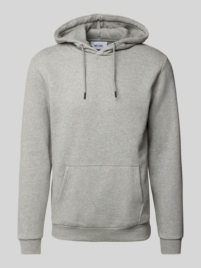 Only & Sons Hoodie mit leicht überschnittenen Schultern Modell 'CERES LIFE' Hellgrau Melange 2