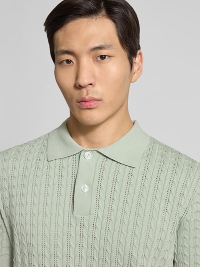 Selected Homme Regular Fit Poloshirt aus reiner Baumwolle Modell 'MATTIS' Lind 3