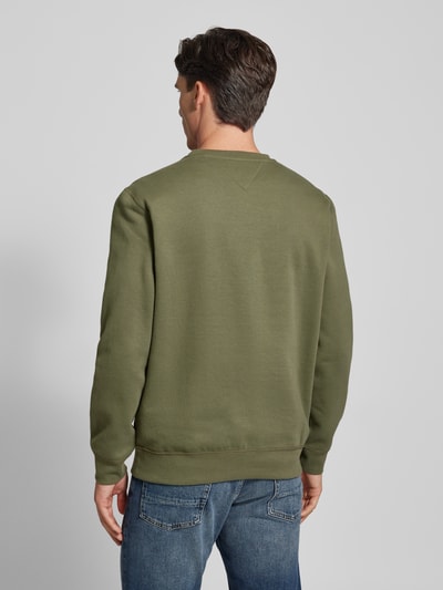 Tommy Hilfiger Sweatshirt mit Label-Stitching Oliv 5