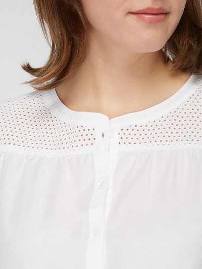 Marc O'Polo Blousetop met broderie  Wit - 3