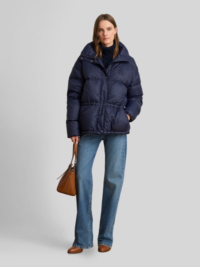 Lauren Ralph Lauren Regular Fit Steppmantel mit Taillenzug Modell 'WOVEN-PUFFER-COAT' Marine 1