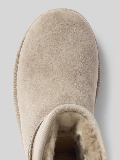 UGG Lederstiefel mit Label-Badge Modell 'CLASSIC MINI' Taupe 3