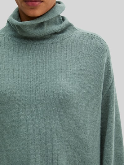 Marc O'Polo Rollkragenpullover mit überschnittenen Schultern Aqua 3
