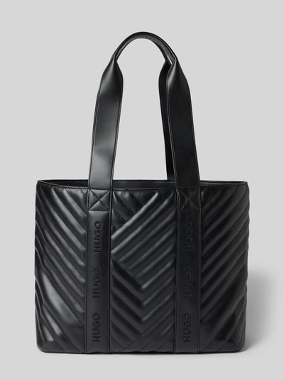 HUGO Shopper aus Kunstleder Modell 'BECKY QL_TOTE SM' Black 4