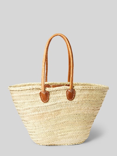 Amabea Strandtasche mit Label-Stitching Sand 5