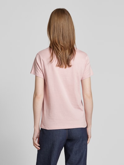 Marc O'Polo Regular fit pyjamatop van puur katoen met logoprint Roze - 5