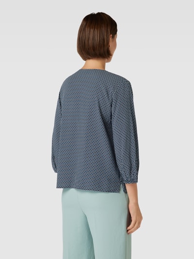 Tom Tailor Bluse mit Allover-Muster Marine 5