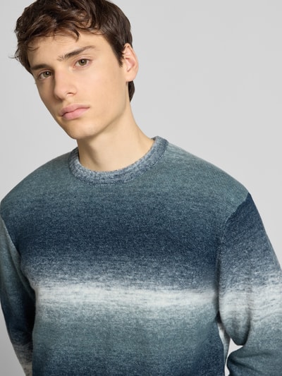 Only & Sons Regular fit gebreide pullover met katoen, model 'BERTIL' Marineblauw - 3