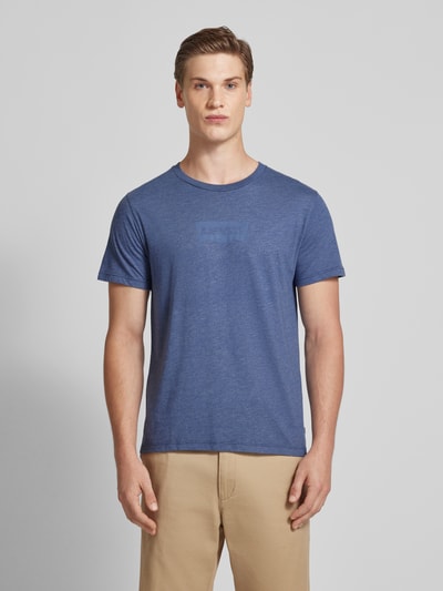 Levi's® T-Shirt mit Label-Print Blau Melange 4