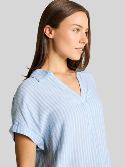 Tom Tailor relaxed fit blouse van viscose Lichtblauw - 3