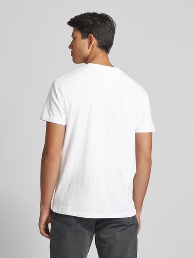 Tommy Jeans T-shirt met labelstitching Wit - 5