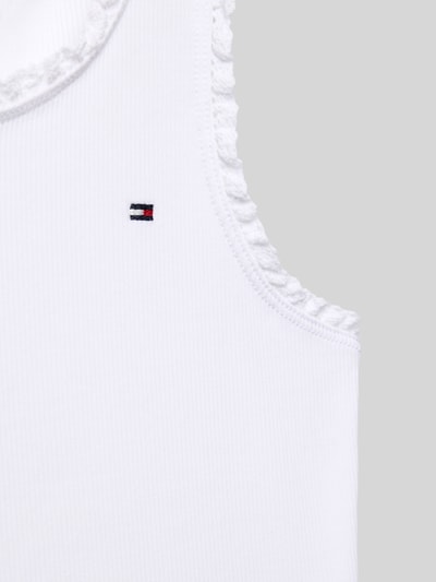 Tommy Hilfiger Teens Tanktop mit Label-Stitching Weiss 2