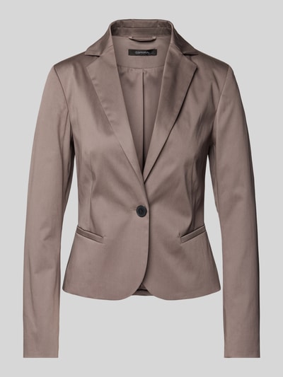 comma Slim Fit Blazer mit Leistentaschen Taupe 2