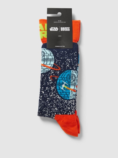 Happy Socks Socken mit Motiv-Print Modell 'Star Wars™ Death Star' Dunkelblau 3