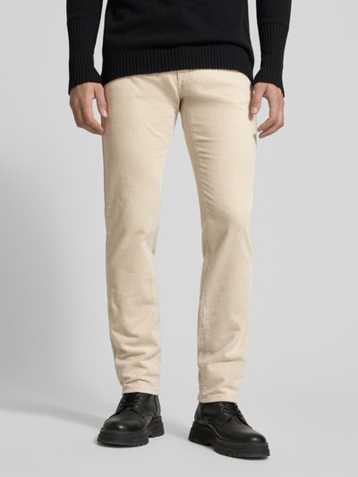 Pierre Cardin Regular Fit Cordhose mit Eingrifftaschen Modell 'Laval' Ecru 4