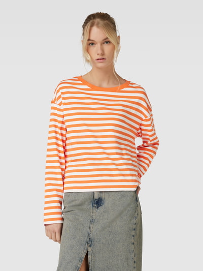 Marc O'Polo Denim Longsleeve mit Streifenmuster Orange 4