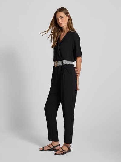 ZABAIONE Jumpsuit met V-hals Zwart - 1