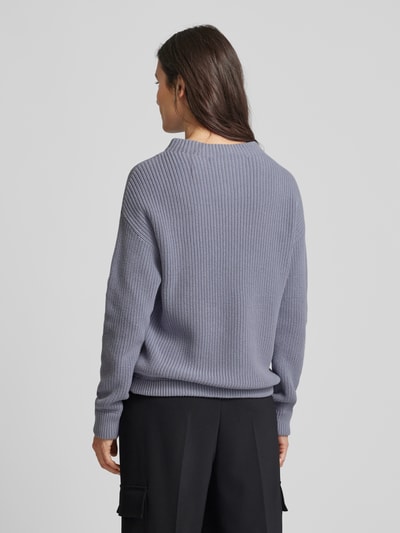 Jake*s Casual Gebreide pullover met opstaande kraag Lavendel - 5