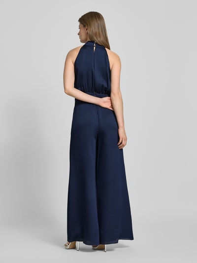 Swing Jumpsuit met opstaande kraag Marineblauw - 5