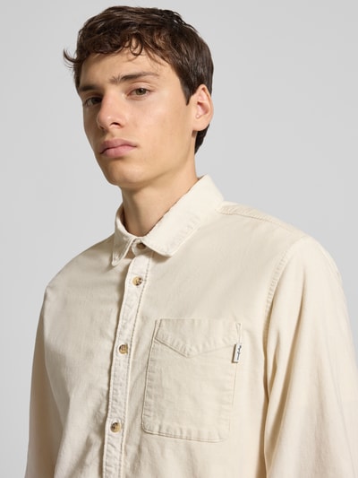 Pepe Jeans Regular Fit Freizeithemd aus Baumwoll-Mix Modell 'CLAYTON' Offwhite 3
