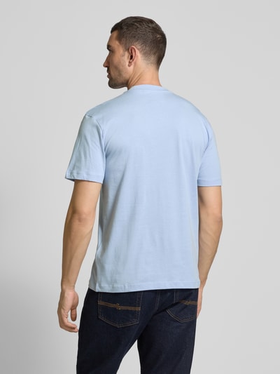 Tom Tailor Denim Relaxed Fit T-Shirt aus reiner Baumwolle Hellblau 5