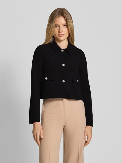 GUIDO MARIA KRETSCHMER WOMAN Regular fit blazer met viscose, model 'Vivian' Zwart - 4