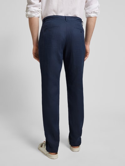 Gant Stoffen broek met tunnelkoord Marineblauw - 5