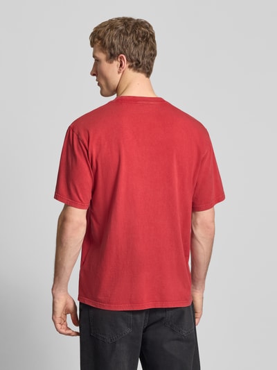 Dickies T-shirt met ronde hals en labelstitching Rood - 5