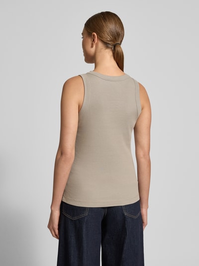 Drykorn Top met ronde hals, model 'OLINA' Steengrijs - 5