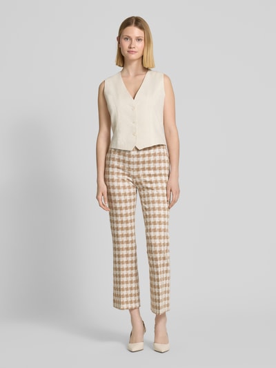 SEDUCTIVE Hose in verkürzter Passform mit Bügelfalten Modell 'NANETTE' Camel 1