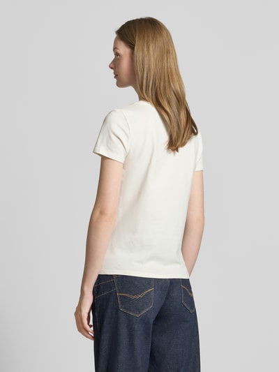 Zero T-Shirt mit Strasssteinbesatz und Rundhalsausschnitt Weiss 5