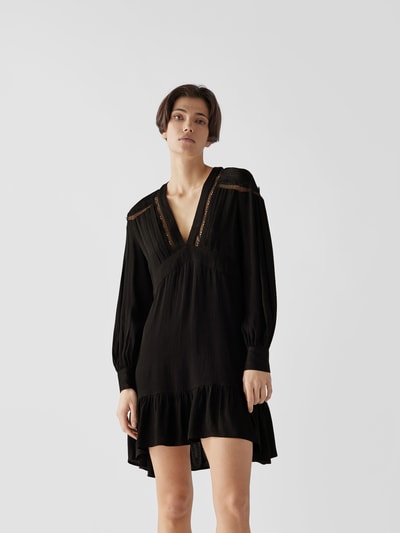 Iro Knielanges Kleid mit Spitzen-Details Black 4