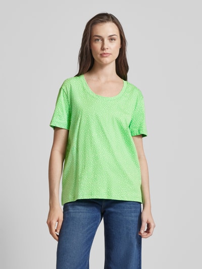 Esprit T-Shirt mit Allover-Print Neon Gruen 4