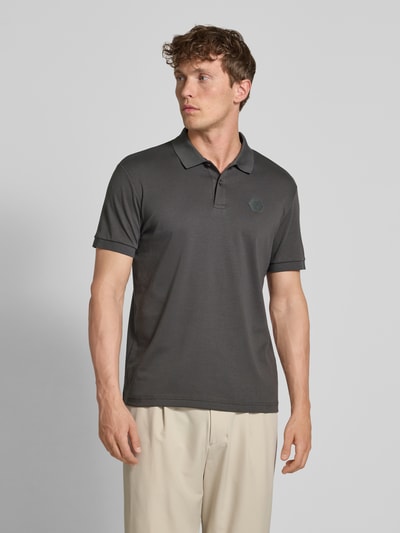 BOSS Green Regular Fit Poloshirt aus reiner Baumwolle Modell 'POLO FUTURE' Dunkelgrau 4