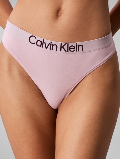 Calvin Klein Underwear String mit elastischem Label-Bund Rosa 3
