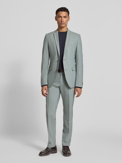 s.Oliver BLACK LABEL Spodnie do garnituru o kroju slim fit z dodatkiem wiskozy Jasnozielony 1
