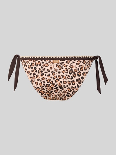Produktfoto, Bikini-Slip im Allover-Look Modell 'SADIA SAVARI' von Banana Moon, Material-Mix mit Stretch-Anteil, seitliche Schnürung, körpernahe Passform