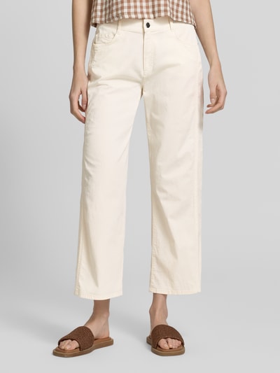 Brax Straight Leg Hose aus Baumwoll-Mix Modell 'MAINE S' Weiss 4