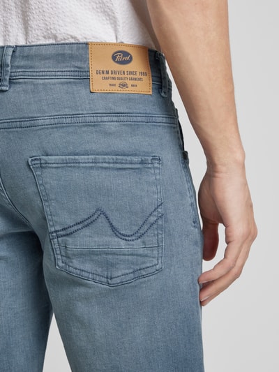 Petrol Szorty jeansowe o kroju regular fit z 5 kieszeniami model ‘BULLSEYE’ Szaroniebieski 3