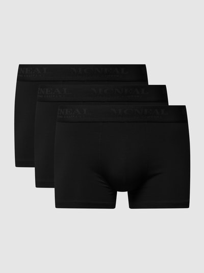 MCNEAL Trunks mit Label-Bund im 3er-Pack Black 1