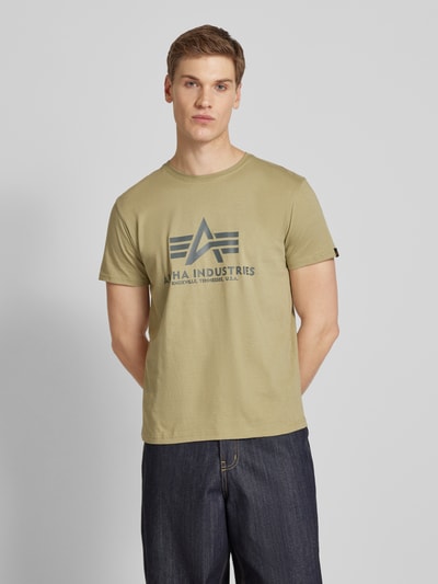 Alpha Industries T-shirt van zuiver katoen Olijfgroen - 4