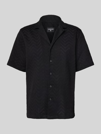 Strellson Regular fit vrijetijdsoverhemd met 1/2-mouwen, model 'Carlo' Zwart - 2
