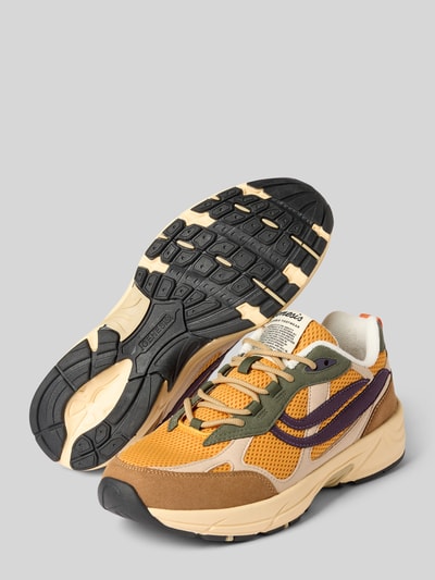 Genesis Sneaker mit Logo Patch Modell 'Winter Flowers' Cognac 4