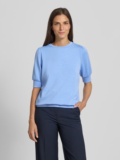 Soyaconcept Sweatshirt met ribboorden, model 'BANU' Lichtblauw - 4