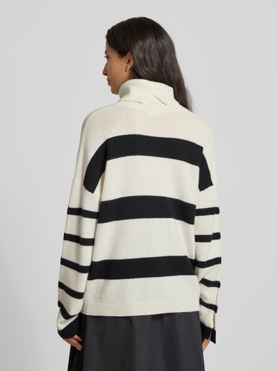 Liu Jo White Regular Fit Rollkragenpullover aus reiner Wolle Modell 'LIU JO BETTER' Offwhite 5