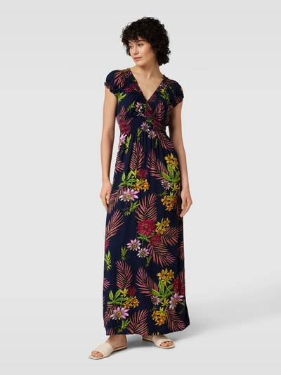 Apricot Maxi-jurk met bloemenmotief Marineblauw - 4