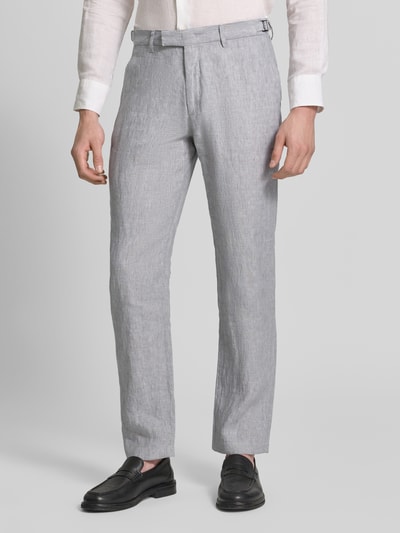 g1920 Regular Fit Leinenhose mit französischen Eingrifftaschen Hellgrau 4