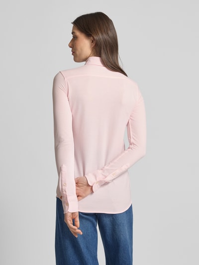 Polo Ralph Lauren Slim fit overhemdblouse met button-downkraag Felroze - 5