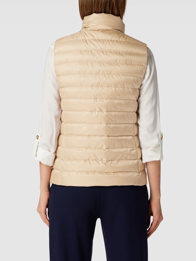 Gant Donsbodywarmer met opstaande kraag Beige - 5