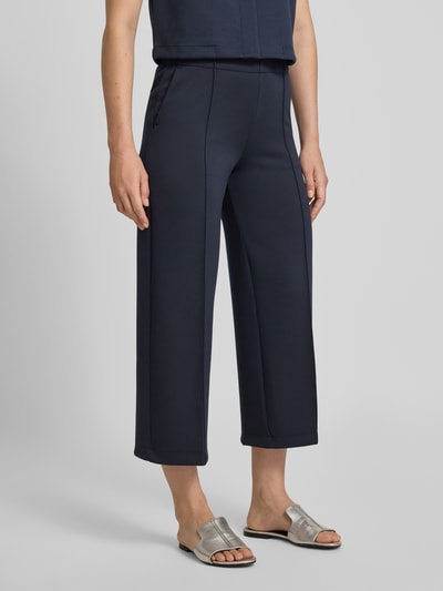 Someday Culotte mit Längsfalten und Gesäßtasche Modell 'Curilo line' Marine 4